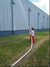 Operation drilling of outdoor hydrant spray(PD)