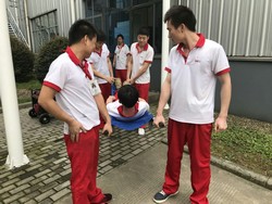 Fire first aid simulation